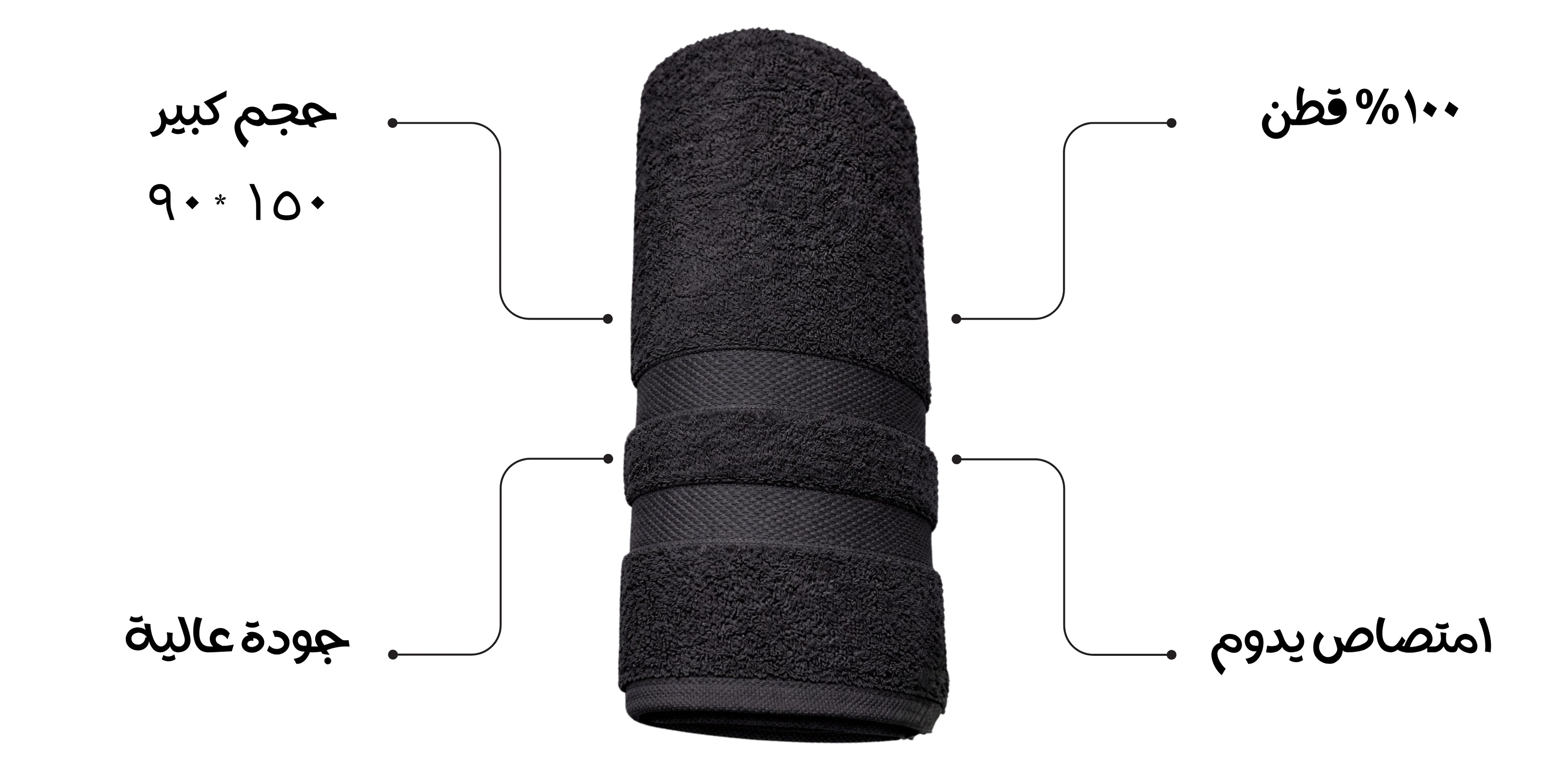 ORIAN Luxury  Cotton Bath Towel 90×150 cm – Ultra Soft & Highly Absorbent