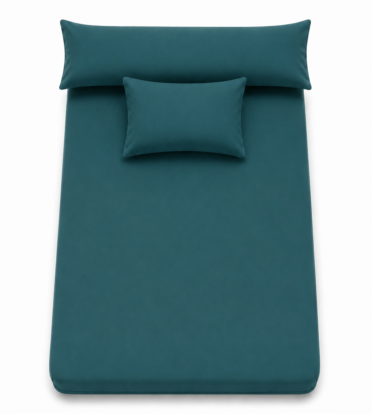 Ultra Soft 3-Piece Bed Sheet Set – Flat Sheet with Long Pillow Cover & 1 Pillowcases – for 120 cm Bed Soft Cotton Blend Bedding Set