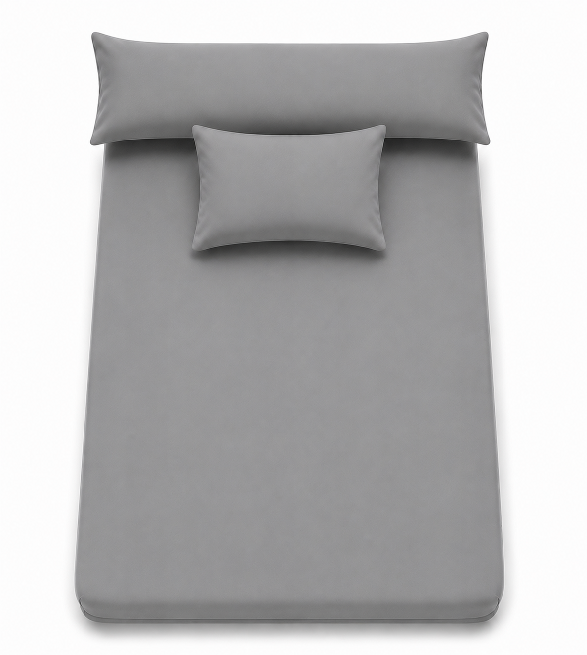 Ultra Soft 3-Piece Bed Sheet Set – Flat Sheet with Long Pillow Cover & 1 Pillowcases – for 120 cm Bed Soft Cotton Blend Bedding Set