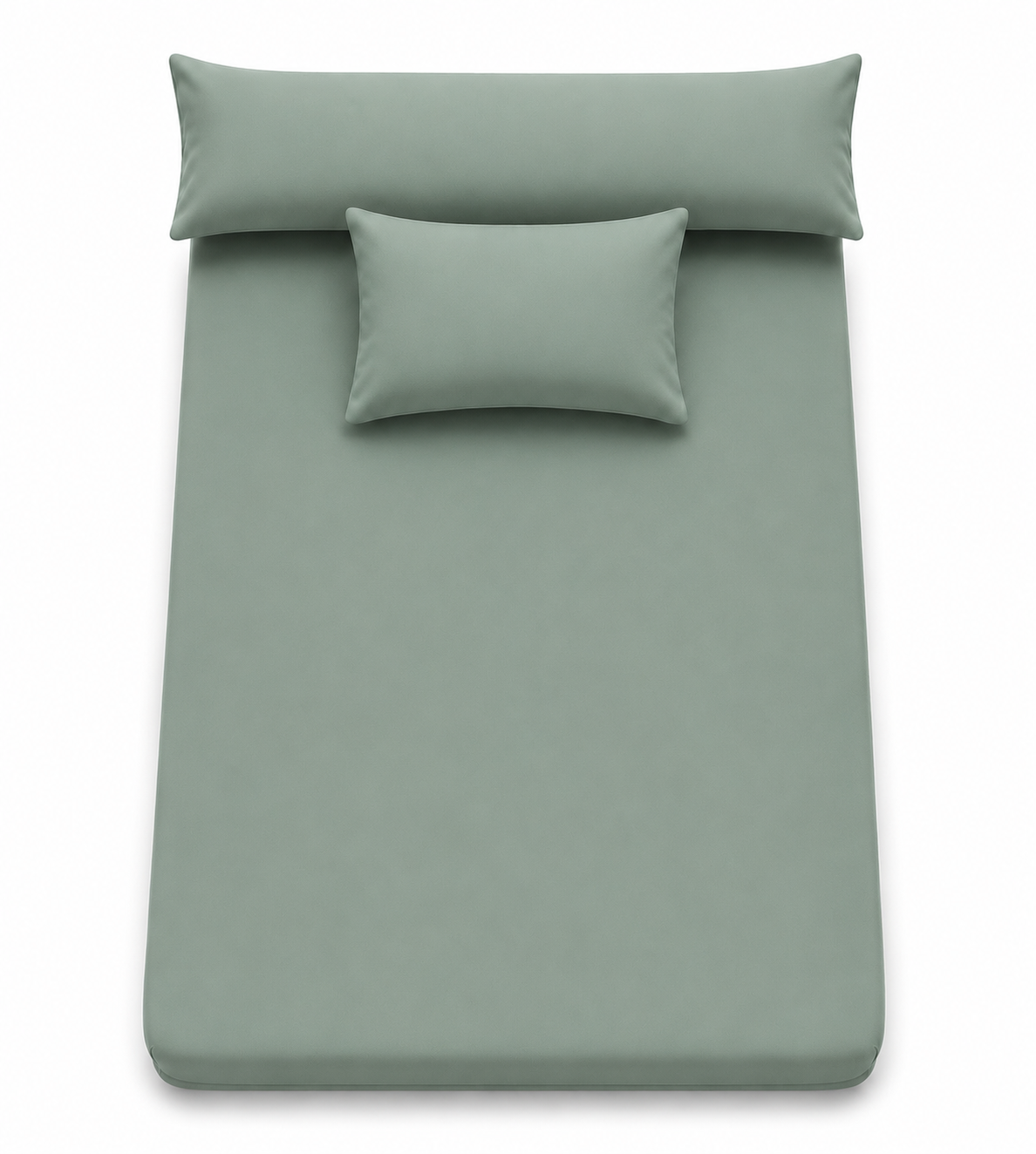 Ultra Soft 3-Piece Bed Sheet Set – Flat Sheet with Long Pillow Cover & 1 Pillowcases – for 120 cm Bed Soft Cotton Blend Bedding Set